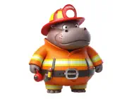 Fireman Hippo StickersiPhone版