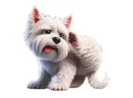 Scratching Westie StickersiPhone版