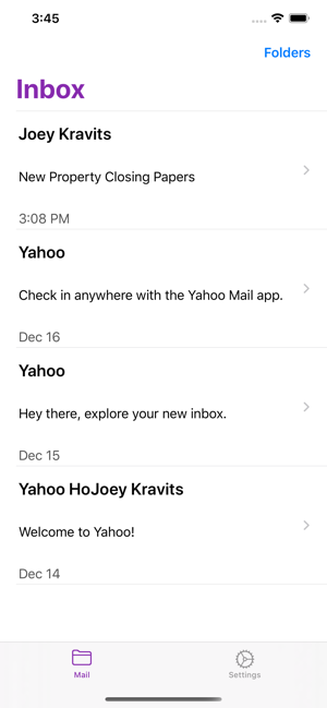 MiniMailforYahooMailiPhone版