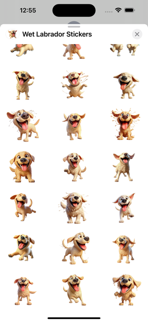 Wet Labrador StickersiPhone版