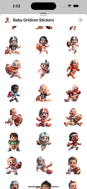 Baby Gridiron StickersiPhone版