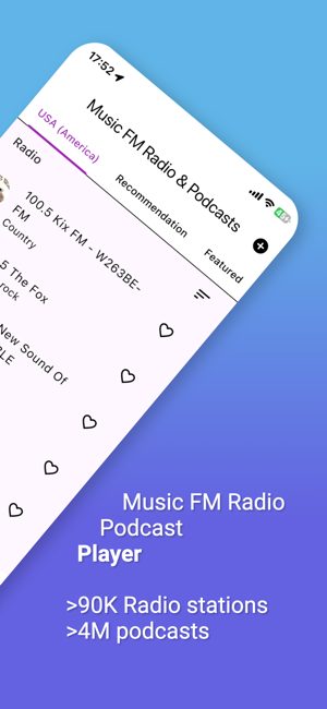 Music FM Radio & PodcastsiPhone版