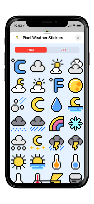 PixelWeatherGIFs&StickersiPhone版