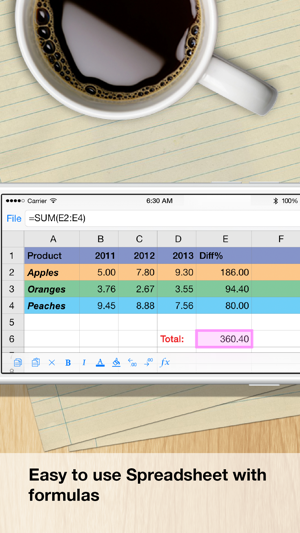 iSpreadsheet™:电子计算表iPhone版