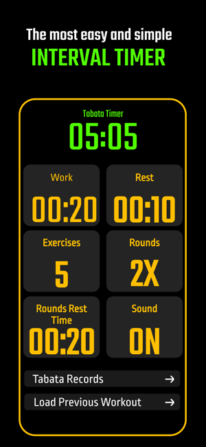 TABATA Timer Interval TimeriPhone版