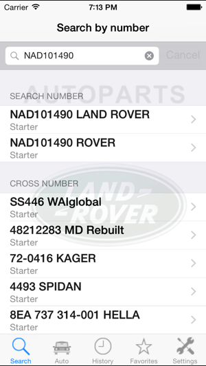 AutopartsforLandRoveriPhone版