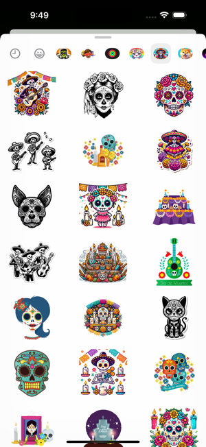 Dia de Muertos StickersiPhone版