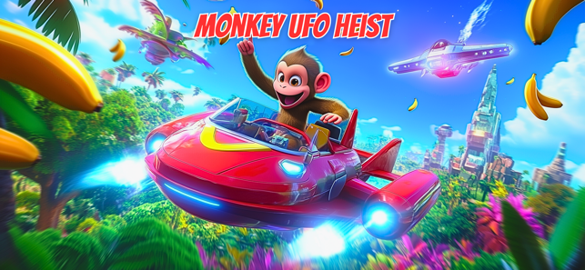 Monkey UFO Heist Flying GameiPhone版