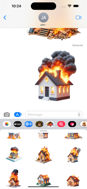 Burning House StickersiPhone版