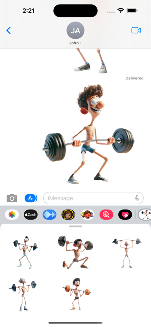 Skinny Workout StickersiPhone版