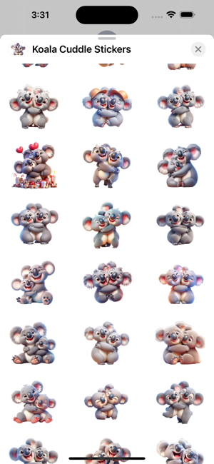 Koala Cuddle StickersiPhone版