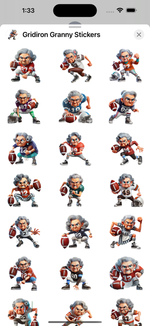 Gridiron Granny StickersiPhone版