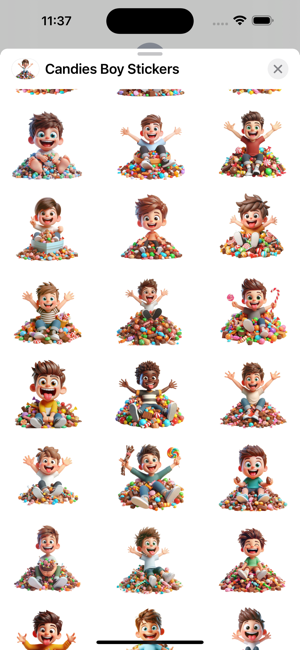 Candies Boy StickersiPhone版