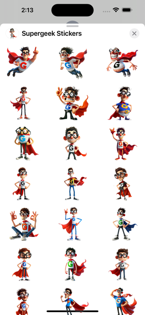 Supergeek StickersiPhone版