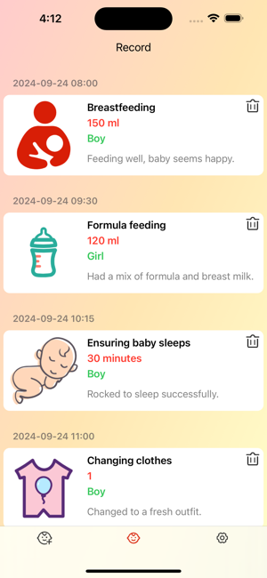 Baby Feeding JournaliPhone版