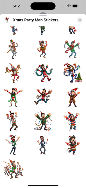 Xmas Party Man StickersiPhone版