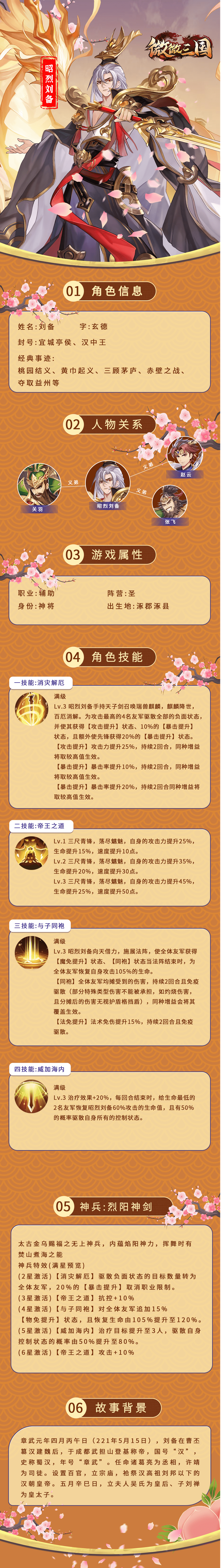 《微微三國》武將百科 | 昭烈劉備