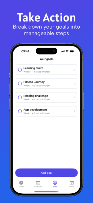 Goal and Habit Tracker GoallyiPhone版