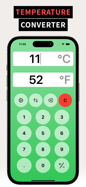 Celsius to Fahrenheit C to FiPhone版