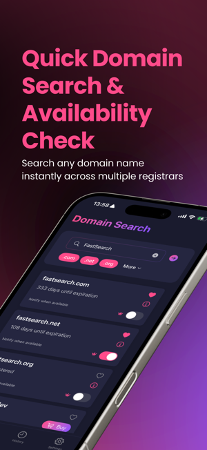 Nameradar: Domain SearchiPhone版