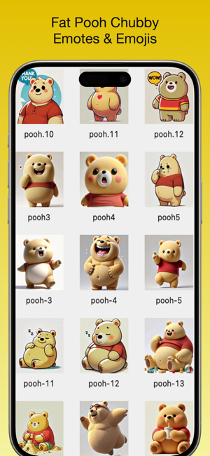 Fat Pooh Chubby EmojisiPhone版