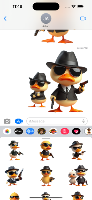 Hitman Duckling StickersiPhone版