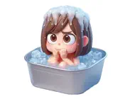 Ice Bath Woman StickersiPhone版