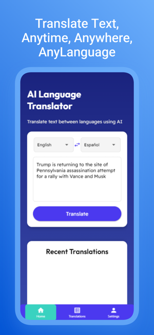 AI Language TranslatoriPhone版