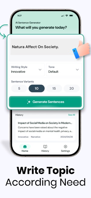 AI Sentence GeneratoriPhone版