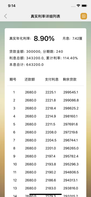真实贷款利率iPhone版