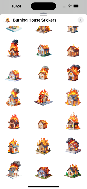 Burning House StickersiPhone版