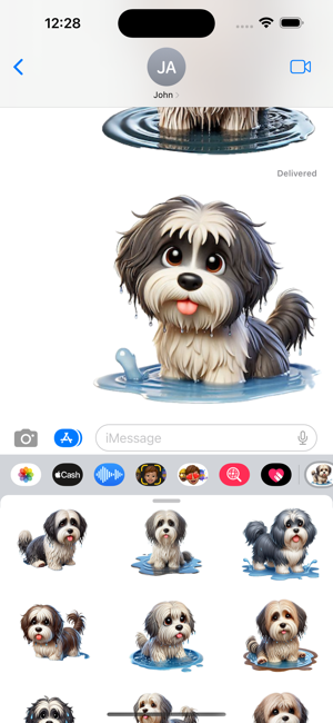 Wet Havanese StickersiPhone版