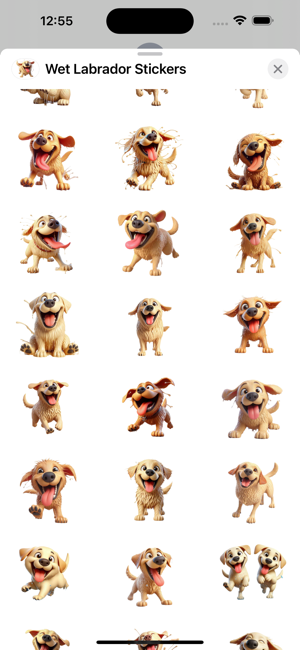 Wet Labrador StickersiPhone版