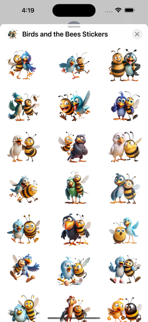 Birds and the Bees StickersiPhone版