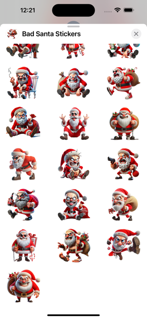 Bad Santa StickersiPhone版