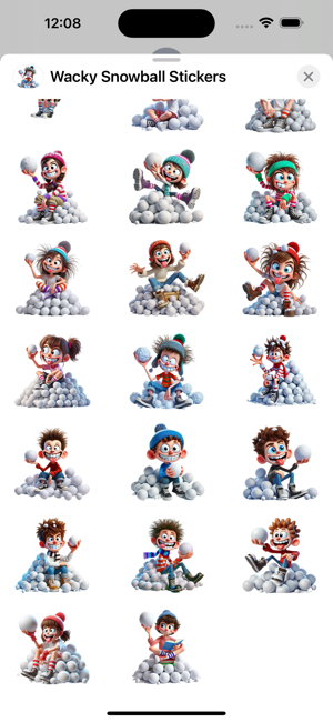 Wacky Snowball StickersiPhone版