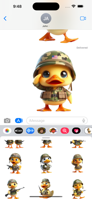 Army Duckling StickersiPhone版