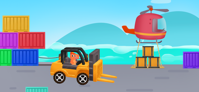 恐龙宝宝儿童驾驶建筑卡车游戏‬iPhone版