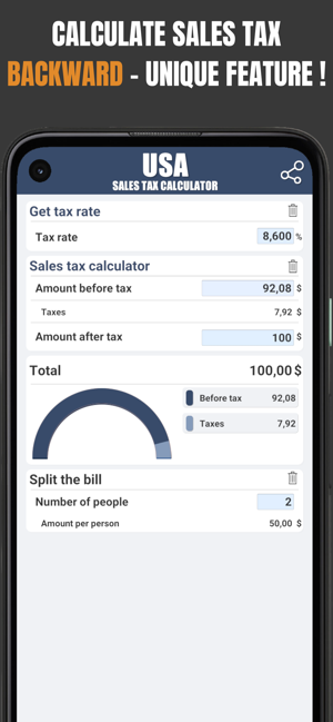 Sales Tax Calc Rate by ZipCodeiPhone版