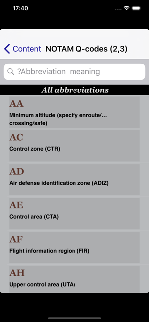 AviationCodeiPhone版