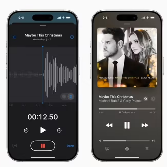 苹果升级语音备忘录 App，iPhone 16 Pro / Max 变身口袋里的录音棚