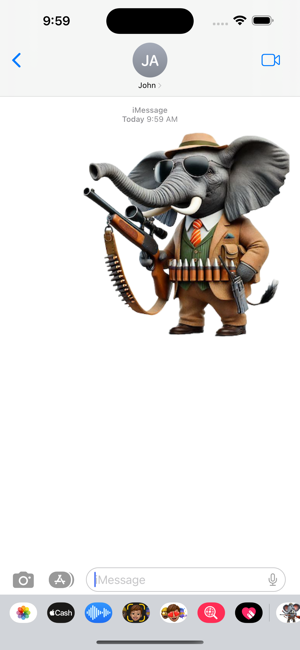 Elephant Gun StickersiPhone版