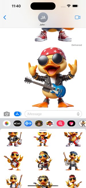 Rockstar Duckling StickersiPhone版