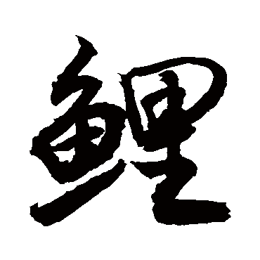 鲤字书法 其他