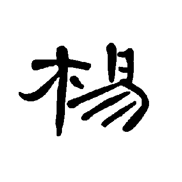 楊字书法 其他